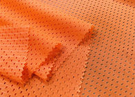 110GSM ύφασμα πλέγματος πολυεστέρα για το πορτοκάλι νέου ενδυμάτων ασφάλειας κυκλοφορίας επένδυσης αθλητικής ένδυσης