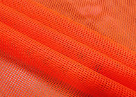 90GSM 100 πολυεστέρα τοις εκατό υφάσματος πλέγματος για το πορτοκαλί χρώμα νέου παπουτσιών