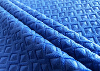 200GSM αποτυπωμένο σε ανάγλυφο Πρώσος μπλε υφάσματος βελούδου/υφάσματος ταπετσαριών βελούδου πολυεστέρα καναπέδων