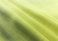300GSM στρεβλώσεων πλέκοντας τεντωμάτων βελούδου πολυεστέρας χρώματος 92% υφάσματος ανοικτό κίτρινο