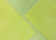 300GSM στρεβλώσεων πλέκοντας τεντωμάτων βελούδου πολυεστέρας χρώματος 92% υφάσματος ανοικτό κίτρινο