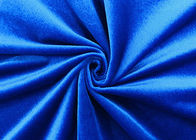 200GSM μαλακό ύφασμα βελούδου πολυεστέρα 100% για το εγχώριο υφαντικό βασιλικό μπλε χρώμα
