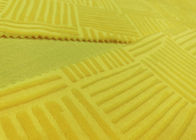 210GSM μαλακό ύφασμα βελούδου μικροϋπολογιστών 100% αποτυπωμένο σε ανάγλυφο πολυεστέρας για το εγχώριο κλωστοϋφαντουργικό προϊόν - κίτρινο